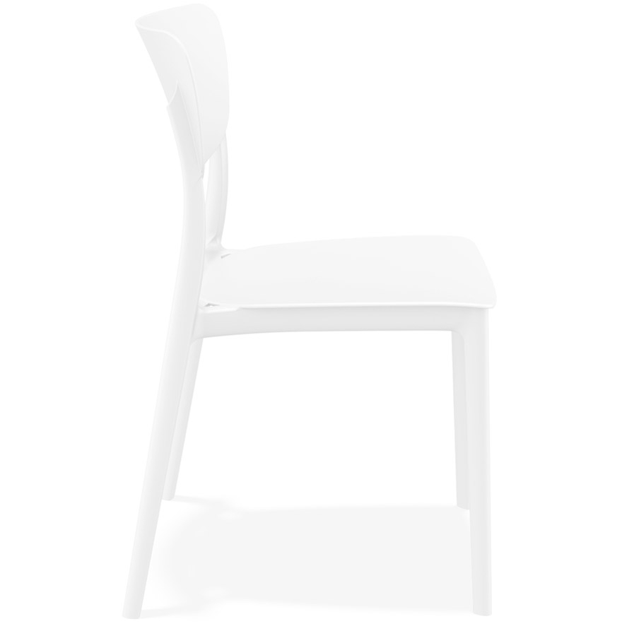 Chaise de cuisine 'OMA' en matière plastique blanche vue3