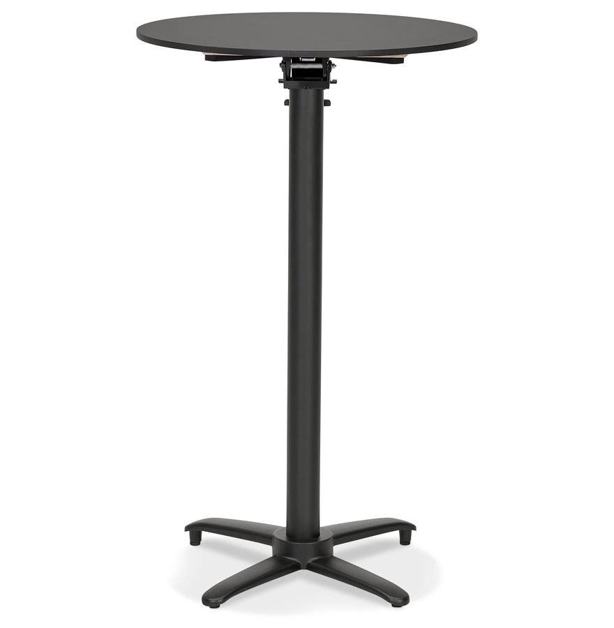 Table haute pliable 'PAXTON' ronde noire - Ø 68 cm vue2