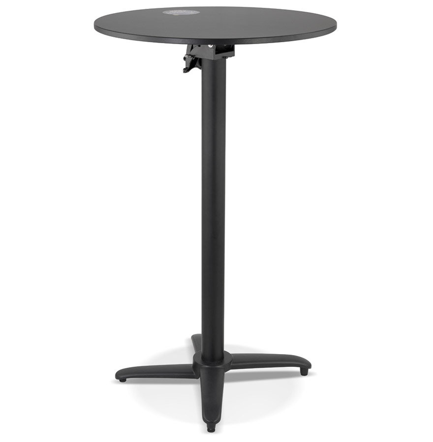 Table haute pliable 'PENUMBRA' ronde noire - Ø 68 cm vue2
