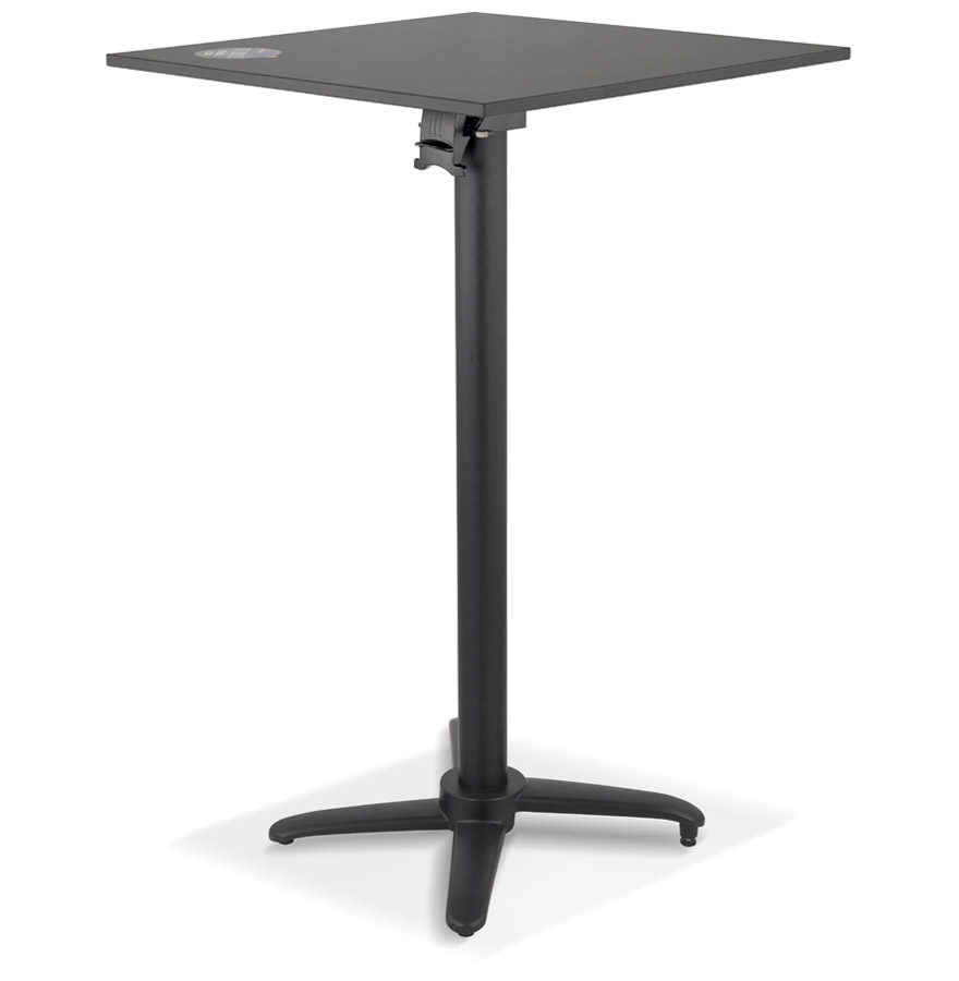 Table haute pliable 'PENUMBRA' carrée noire - 68x68 cm vue2