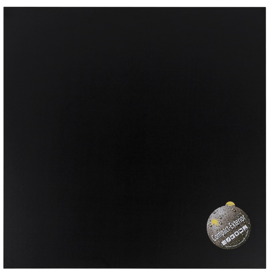 Plateau de table ´PLANO´ carré 60x60cm noir en résine compressée