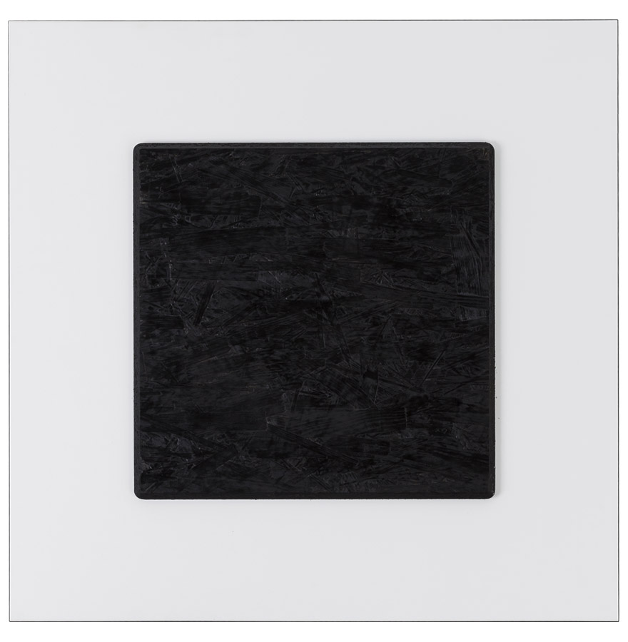 Plateau de table ´PLANO´ carré 68x68cm blanc en résine compressée