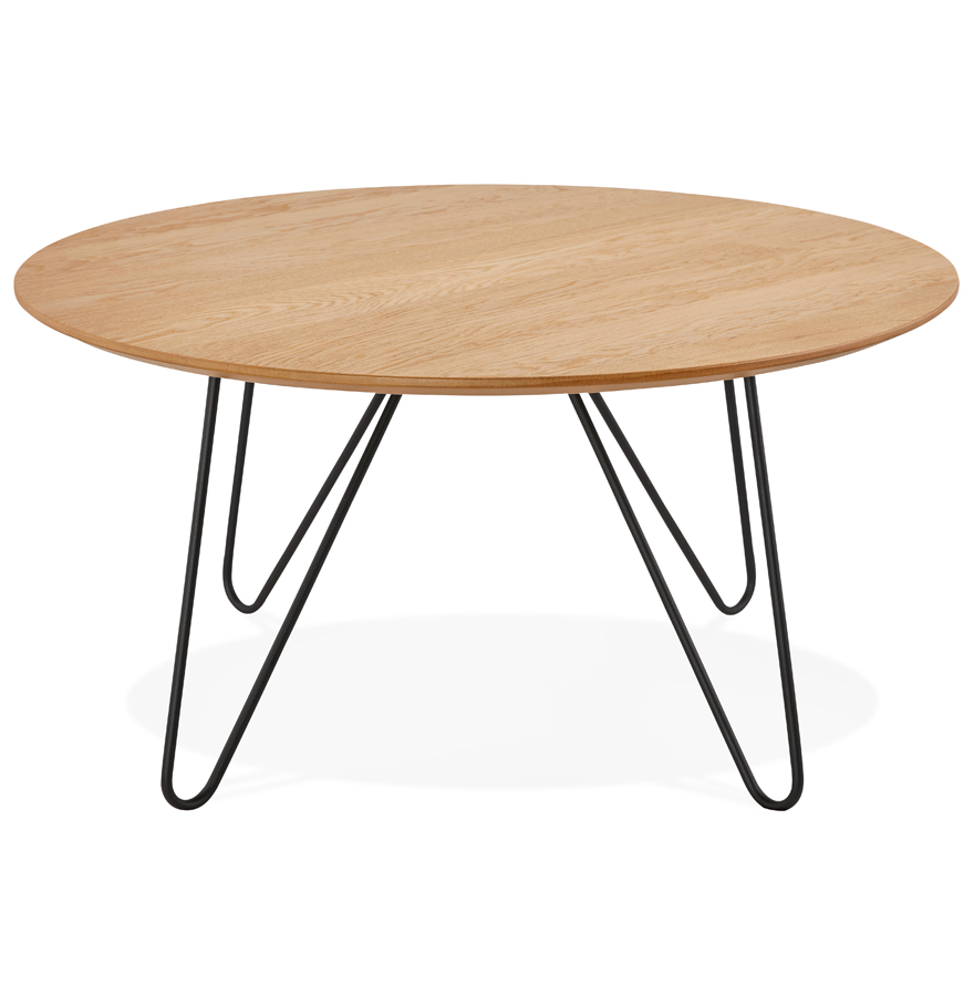 Table basse design ´PLUTO´ en bois finition naturelle