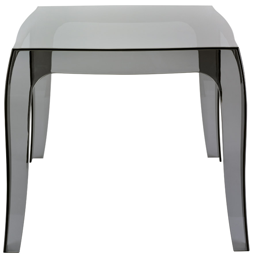 Table d´appoint ´RETRO´ design noire transparente