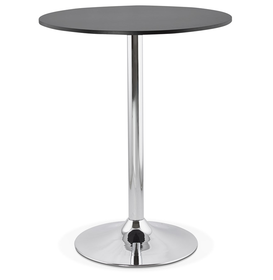 Mange-debout / table haute ´SANTIAGO´ noire - Ø 90 cm