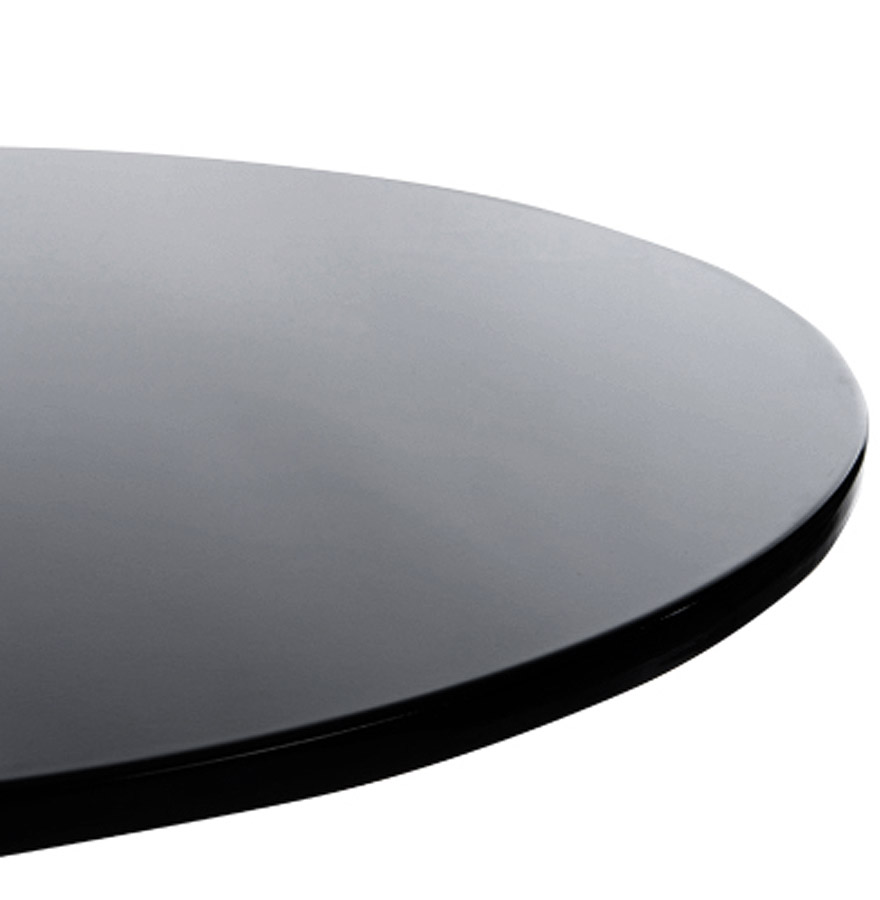 Table d´appoint ´SATURN´ noire design pour coin bar lounge