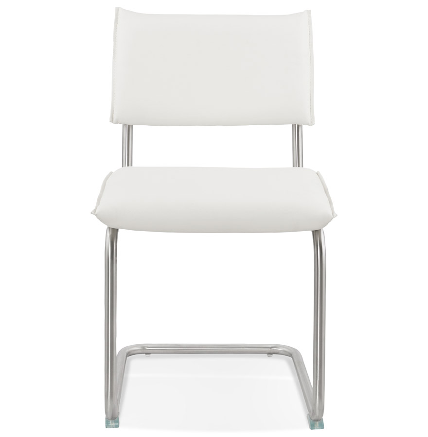 Chaise design ´SCHOOL´ en matière synthétique blanche