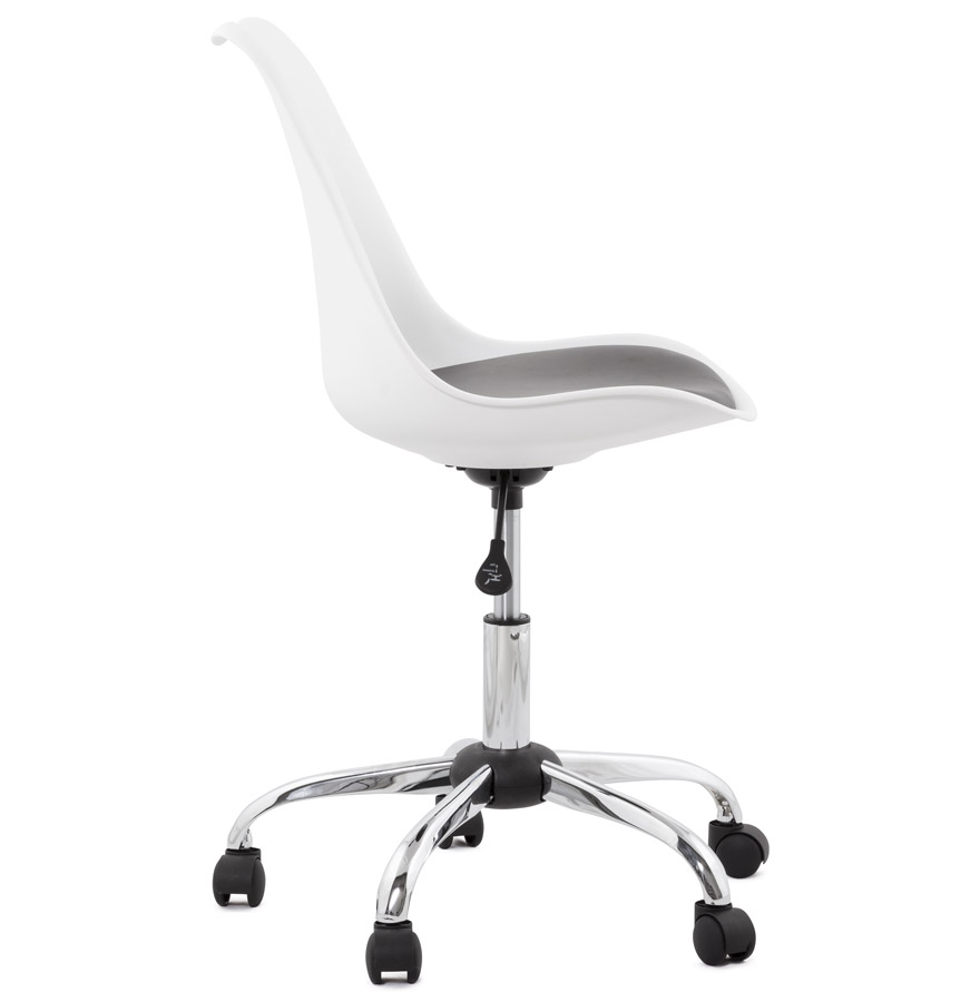 Chaise de bureau moderne ´SEDIA´ blanche et noire