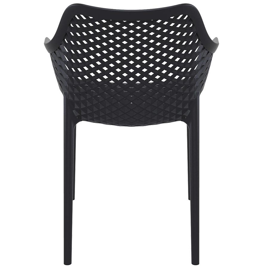 Chaise de jardin / terrasse ´SISTER´ noire en matière plastique