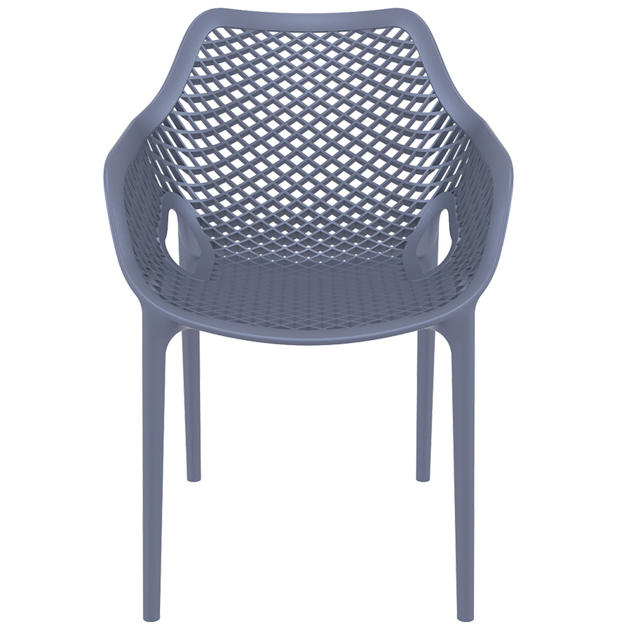Chaise de jardin / terrasse ´SISTER´ grise foncée en matière plastique