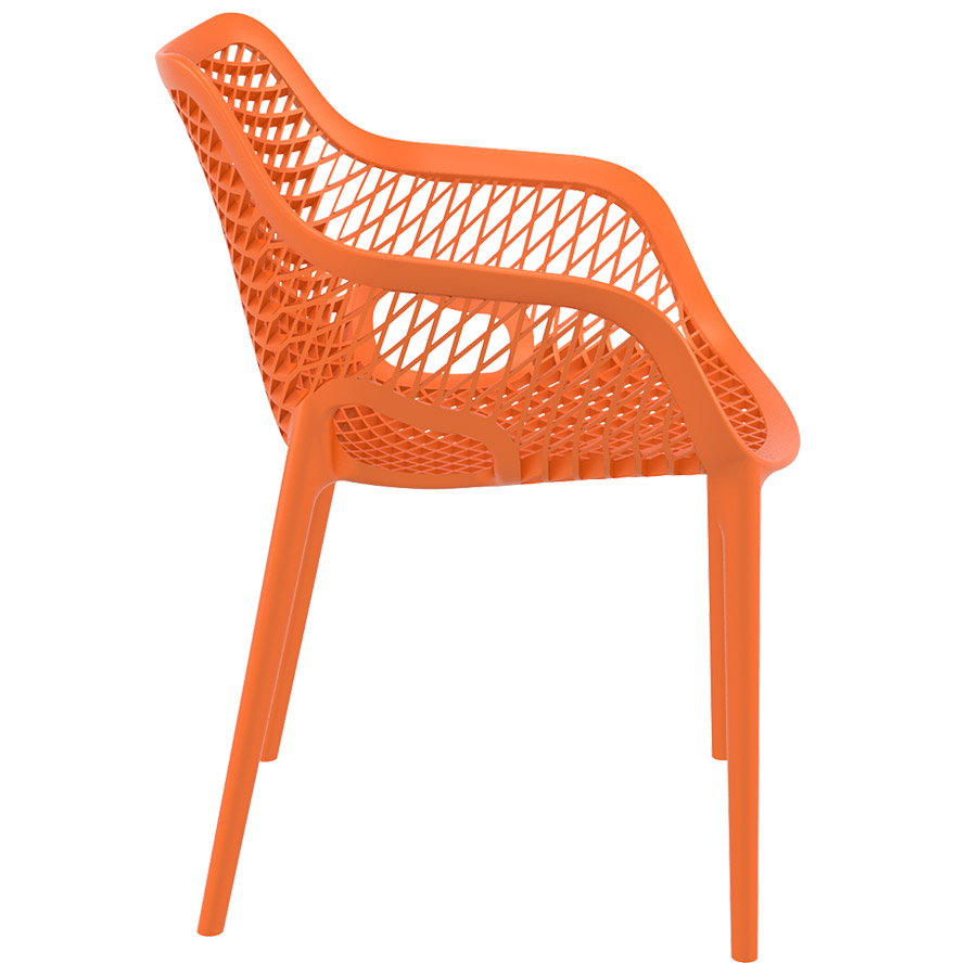 Chaise de jardin / terrasse 'SISTER' orange en matière plastique vue2
