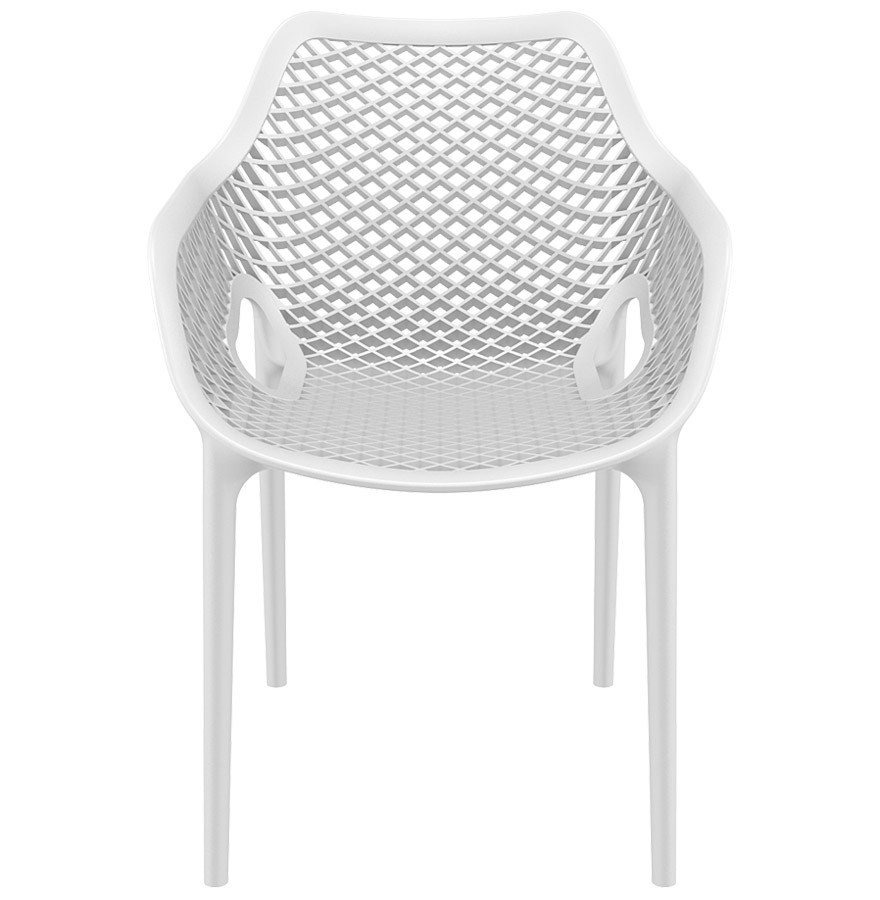 Chaise de jardin / terrasse 'SISTER' blanche en matière plastique vue2