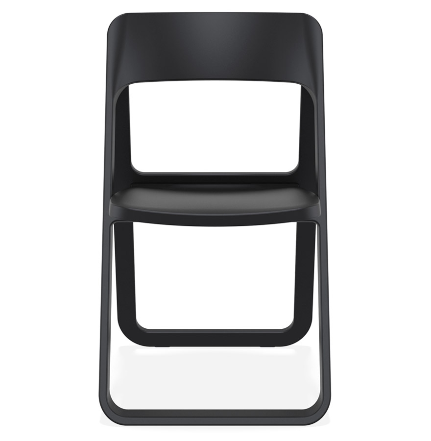 Chaise pliable intérieur / extérieur 'SLAG' en matière plastique noire vue2