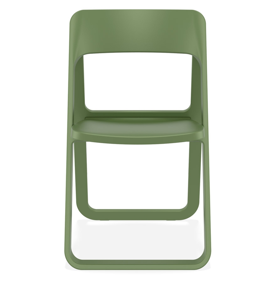 Chaise pliable intérieur / extérieur 'SLAG' en matière plastique verte vue2
