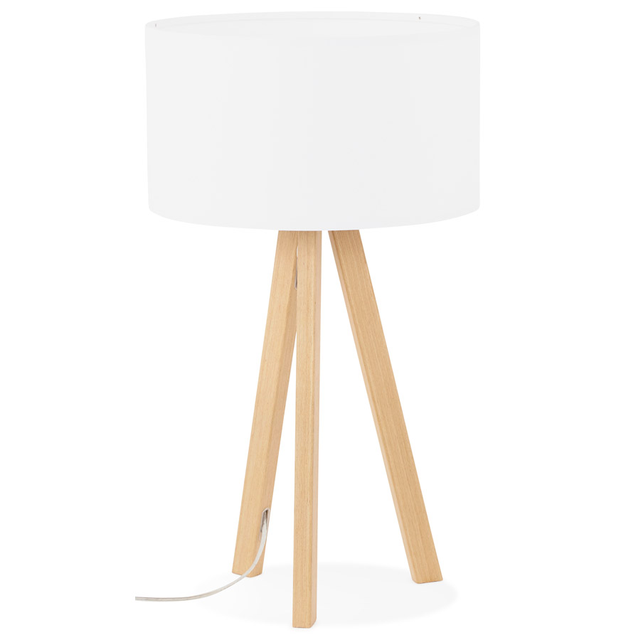 Lampe à poser trepied ´SPRING MINI´ avec abat-jour blanc style scandinave