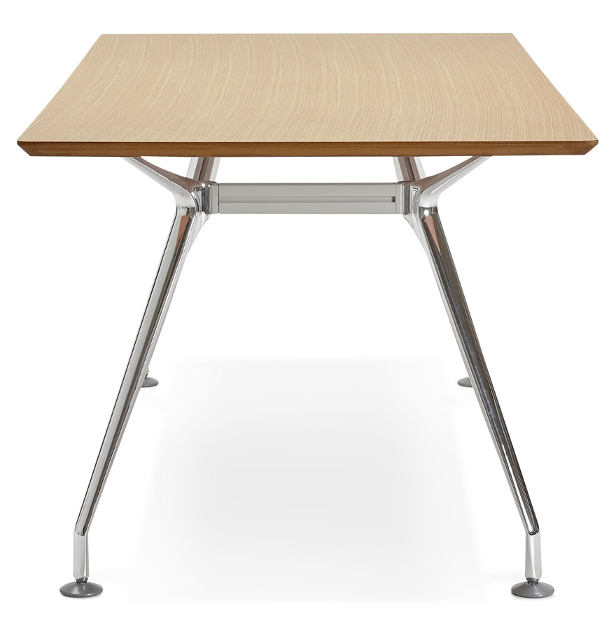 Grand bureau / table de réunion ´STATION´ en bois finition naturelle - 180x90 cm