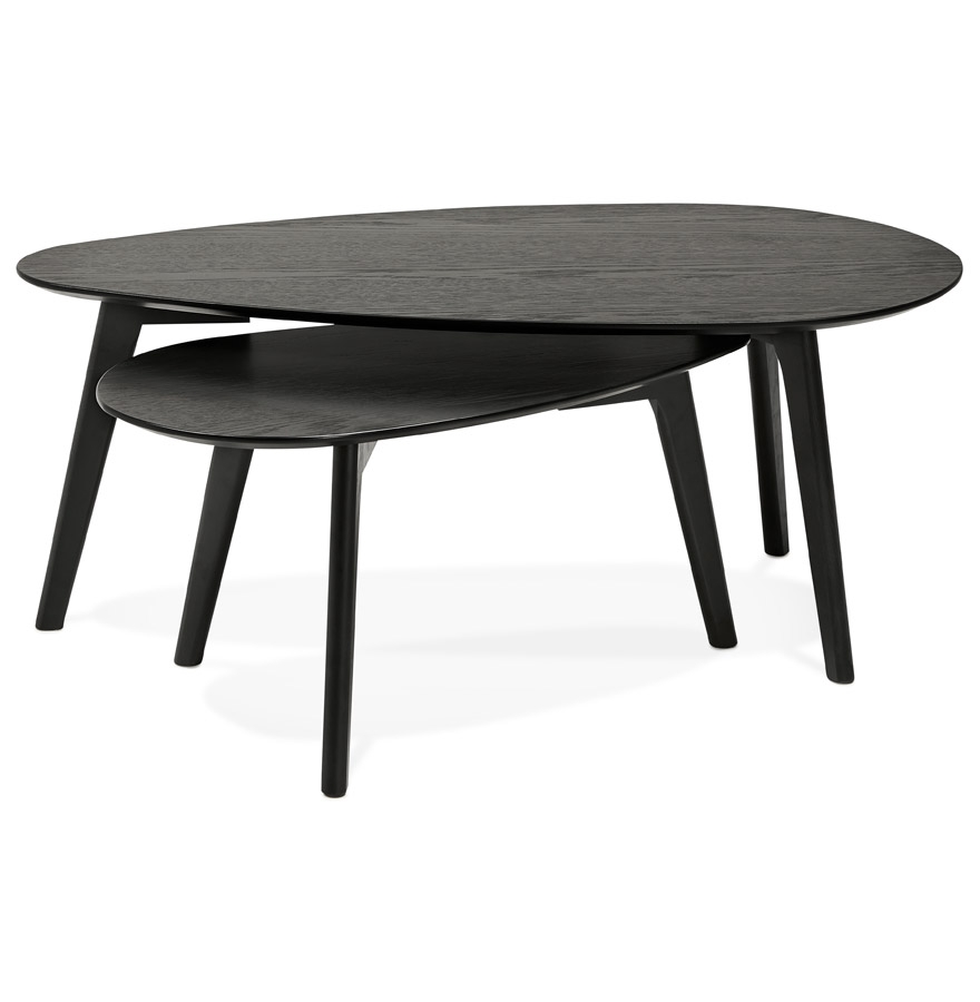 Tables gigognes design ´STOKOLM´ en bois noir