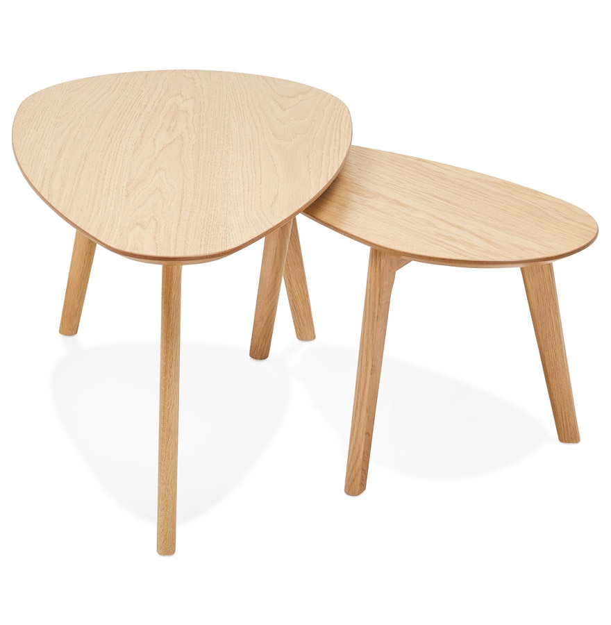 Tables gigognes design ´STOKOLM´ en bois finition naturelle