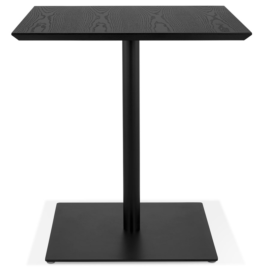 Table carrée design 'SUMO' en bois et métal noir - 70x70  cm vue2