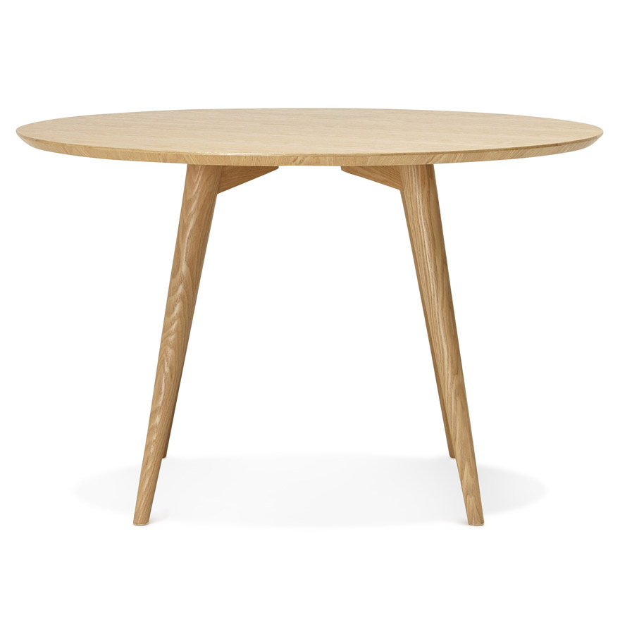 Table à dîner ronde 'SWEDY' en bois style scandinave - Ø 120 cm vue3