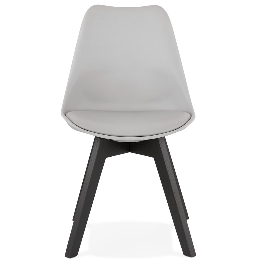 Chaise design 'TAPAS' grise vue2