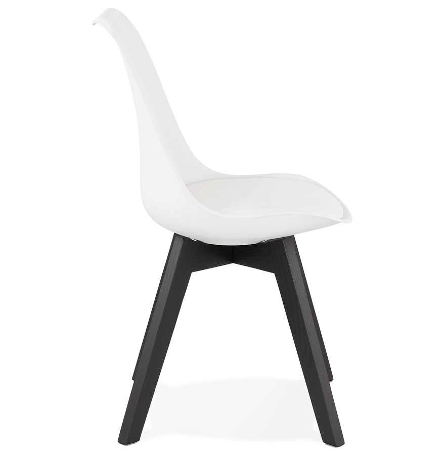 Chaise design 'TAPAS' blanche vue3