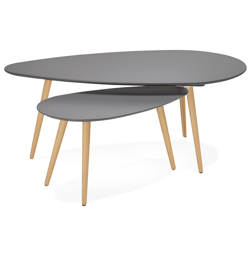 Tables gigognes design ´TETRYS´ grises foncées
