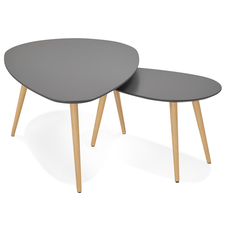 Tables gigognes design ´TETRYS´ grises foncées