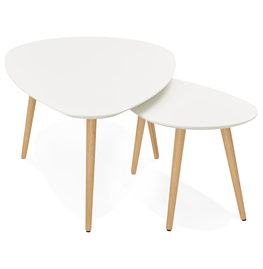 Tables gigognes design ´TETRYS´ blanches
