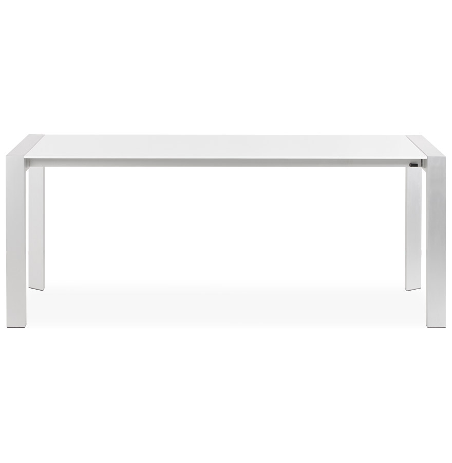Table à dîner extensible 'TITAN' design blanche  - 190(270)x95 cm vue3