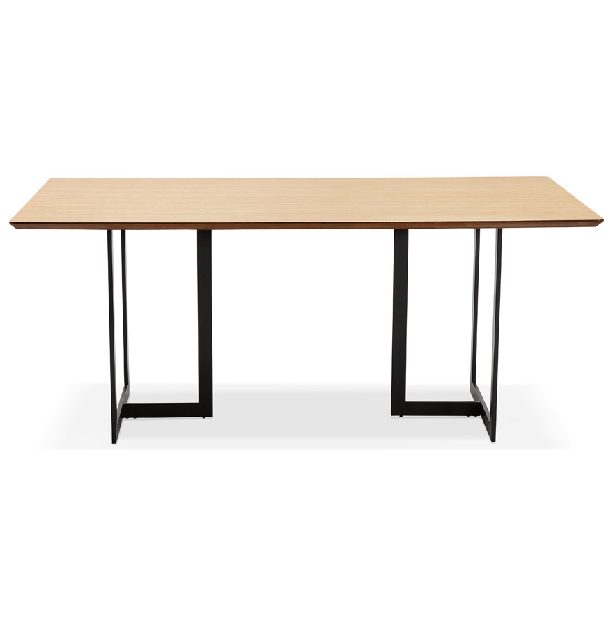 Table à diner / bureau design 'TITUS' en bois naturel - 180x90 cm vue2