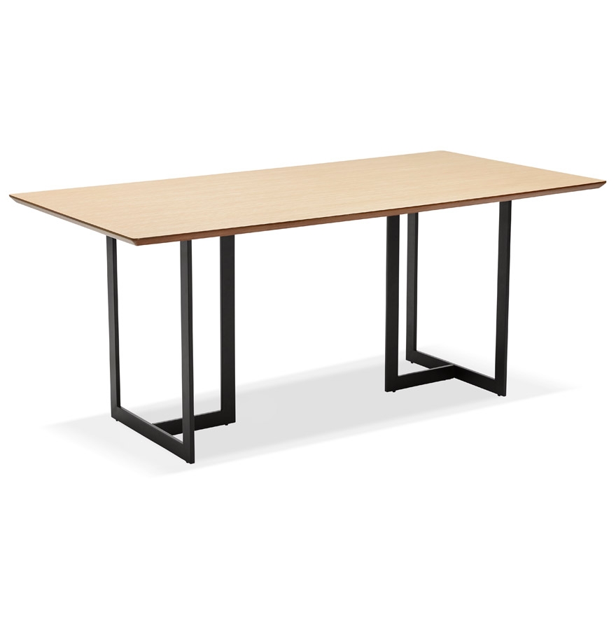 Table à diner / bureau design 'TITUS' en bois naturel - 180x90 cm vue3