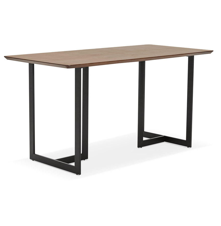 Table à diner / bureau design 'TITUS' en bois de noyer - 150x70 cm vue3