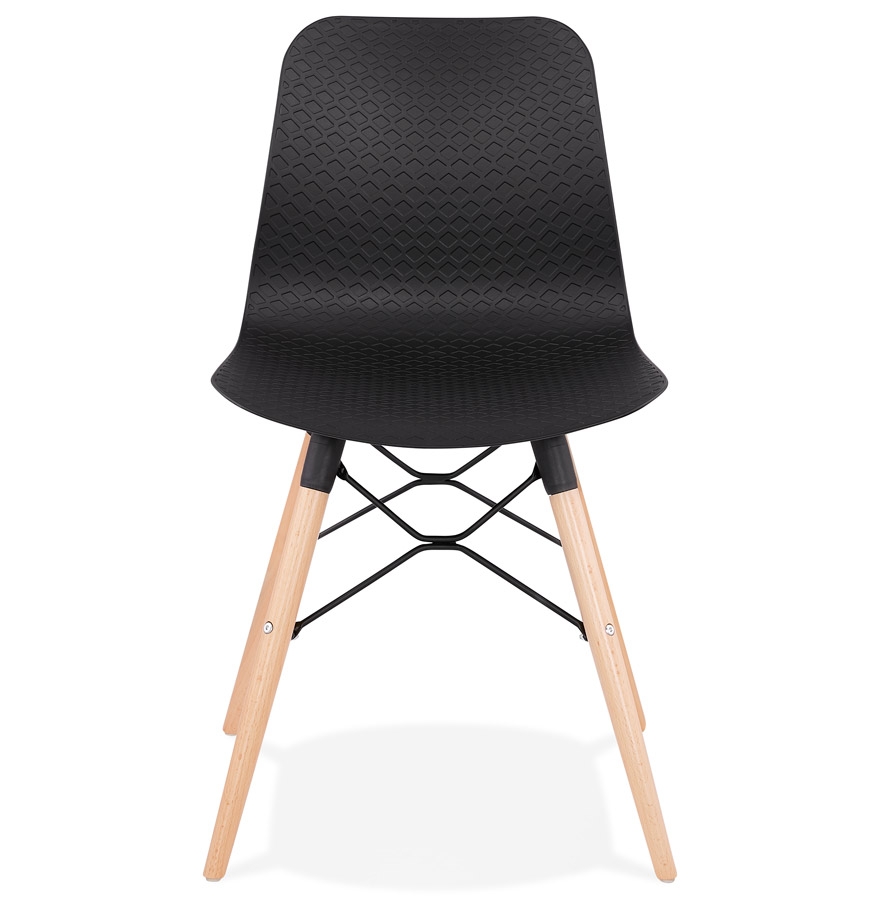 Chaise scandinave 'TONIC' noire design vue2