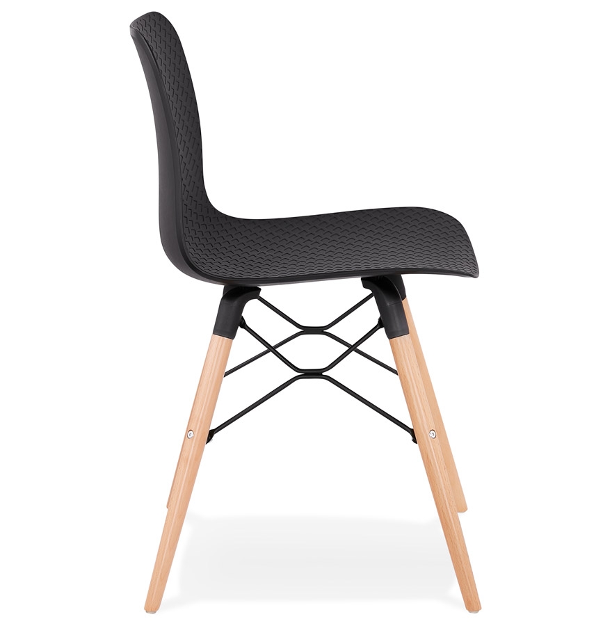 Chaise scandinave 'TONIC' noire design vue3