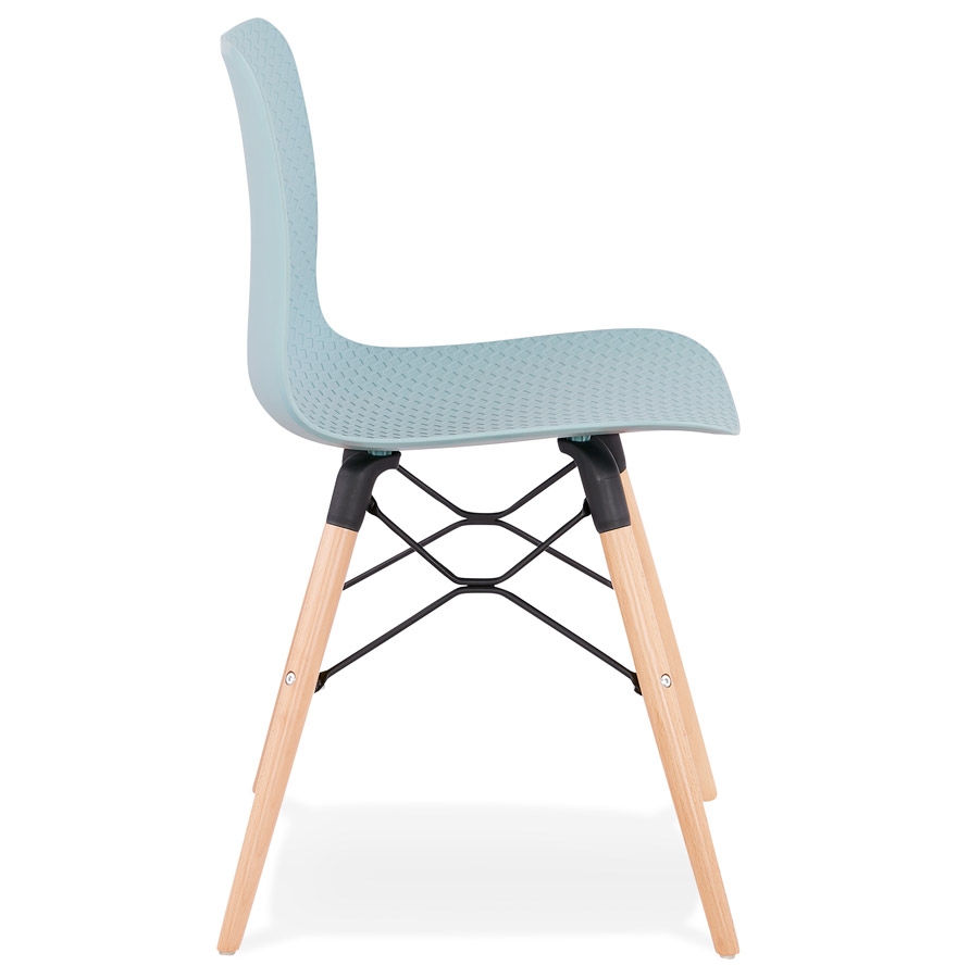 Chaise scandinave 'TONIC' bleue design vue3