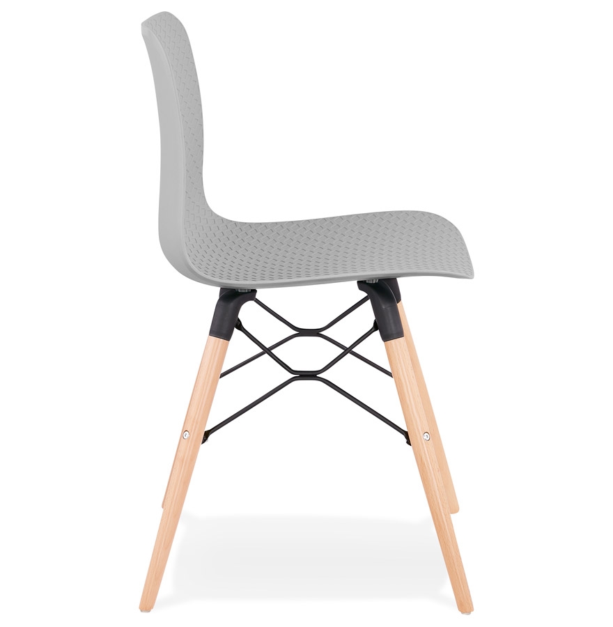 Chaise scandinave 'TONIC' grise design vue3
