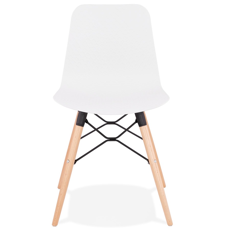 Chaise scandinave 'TONIC' blanche design vue2
