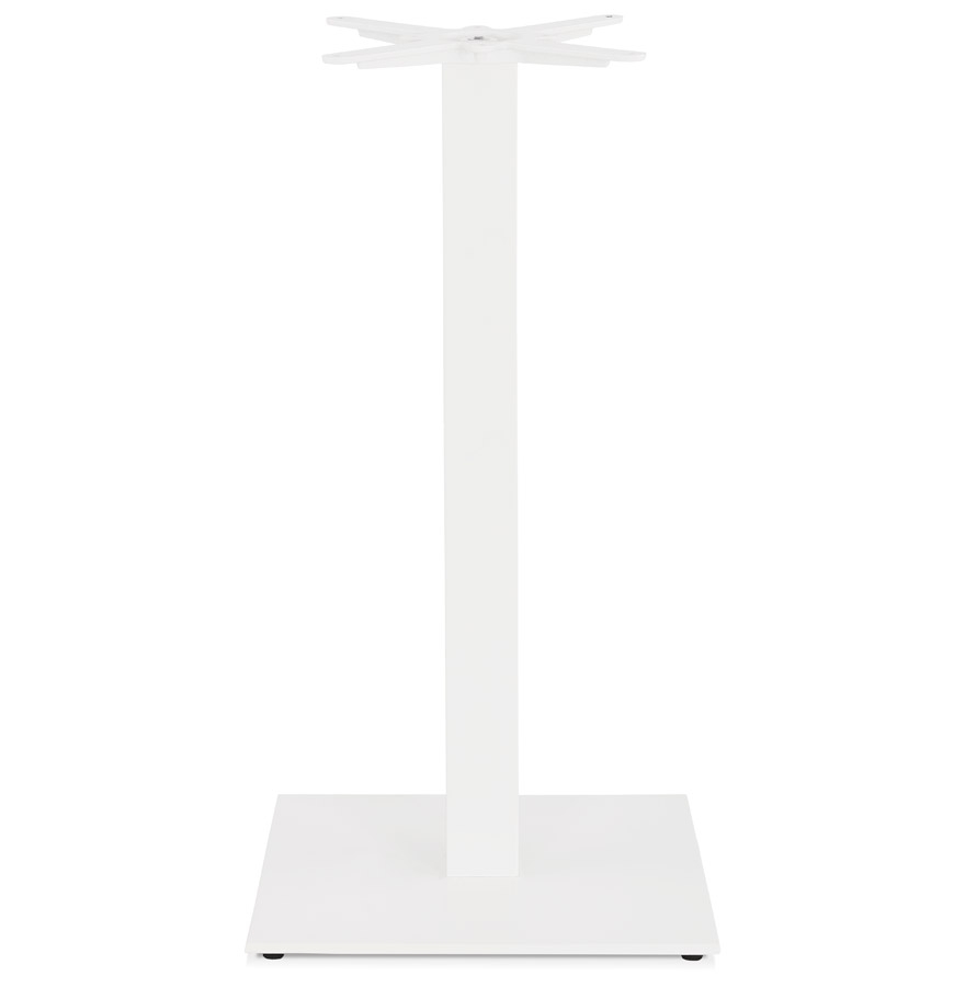Pied de table carré 'TOWER' 110 en métal blanc intérieur/extérieur vue2