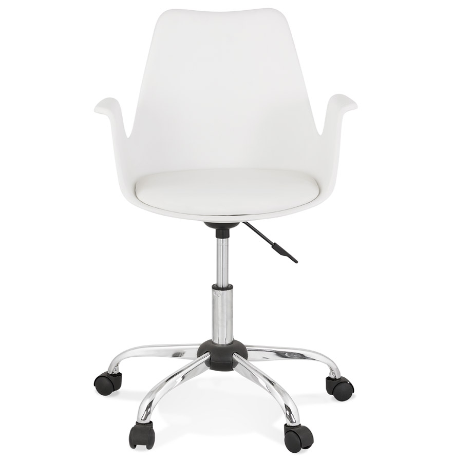 Chaise de bureau avec accoudoirs 'TRIP' blanche design vue2