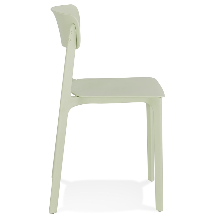 Chaise intérieur / extérieur empilable 'TROPICAL' en matière plastique vert pastel vue3