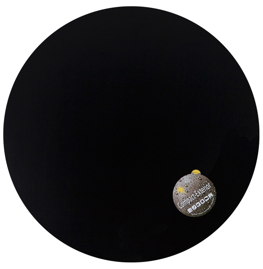 Table de terrasse ronde 'VOCLUZ' noire intérieur/extérieur - Ø 68 cm vue3