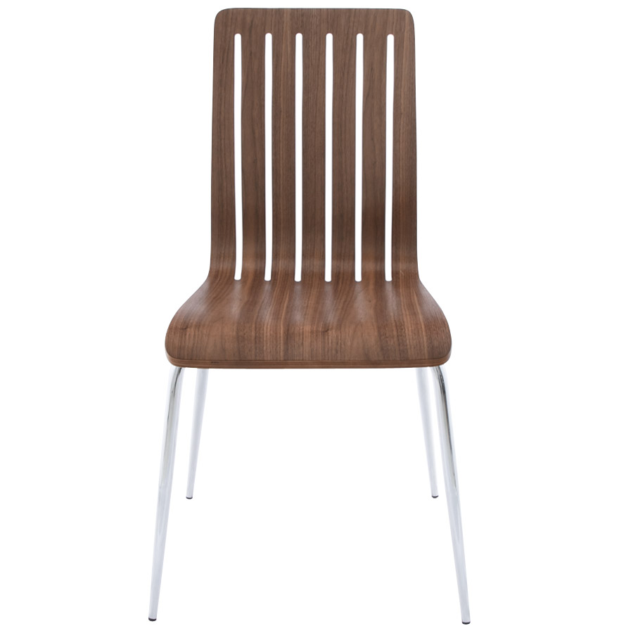 Chaise moderne ´WIND´ en bois finition Noyer