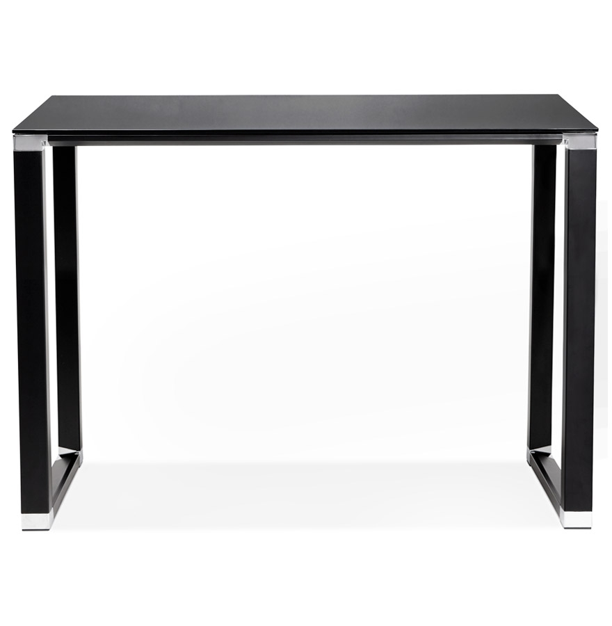 Table haute / bureau haut 'XLINE HIGH TABLE' en verre noir - 140x70 cm vue2