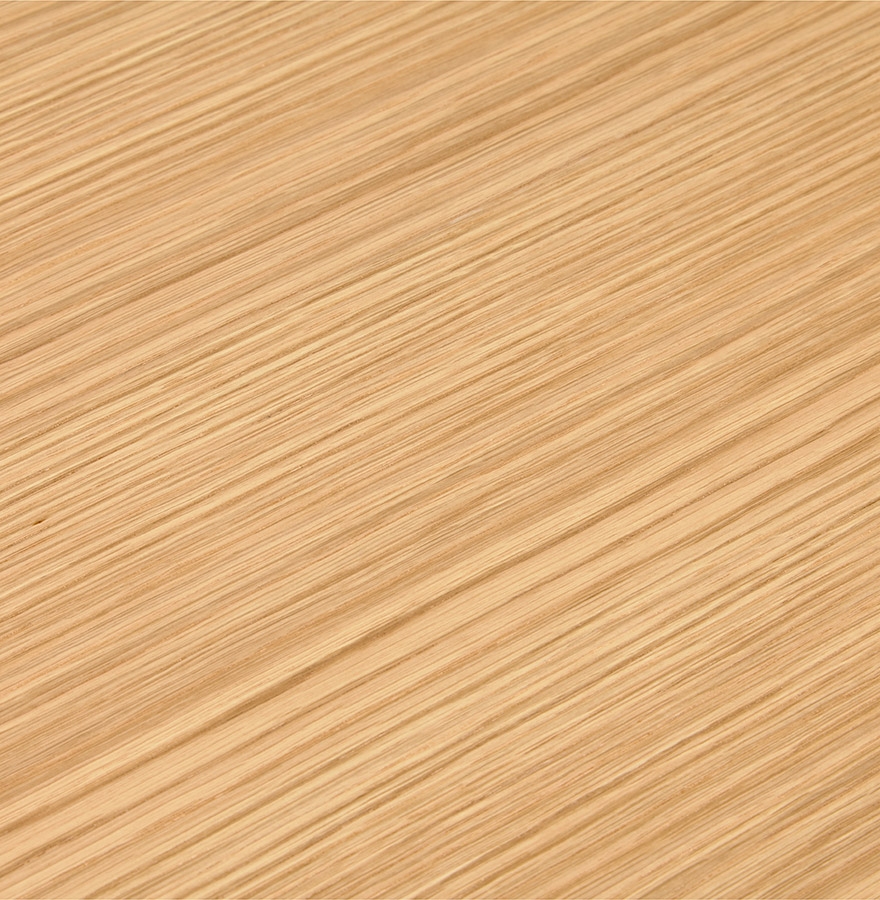 Table de réunion / bureau bench ´XLINE SQUARE´ en bois finition naturelle et métal blanc - 160x160 cm