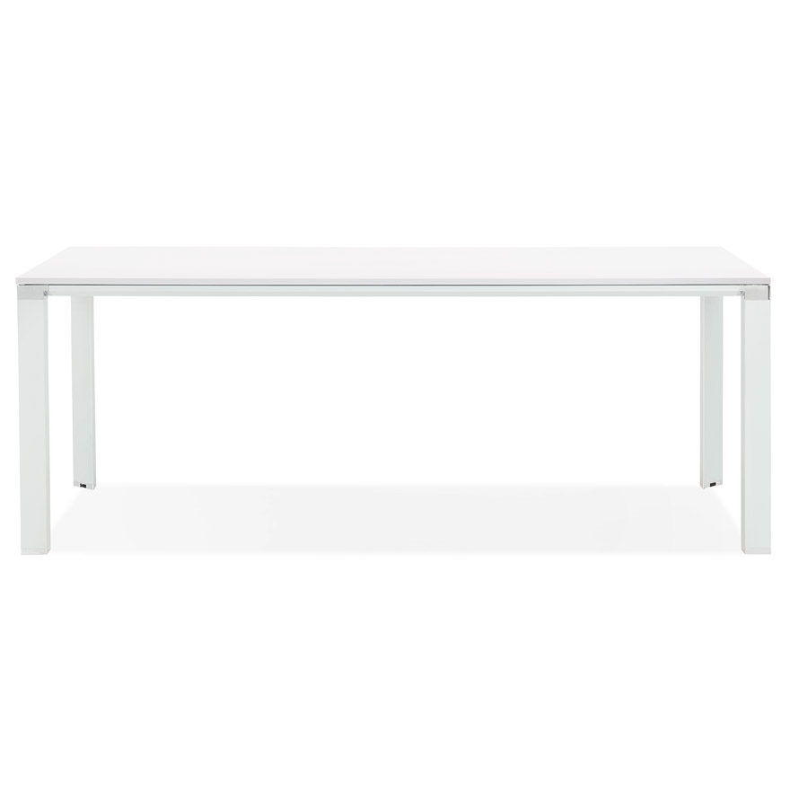 Table de réunion / à manger design ´XLINE´ en bois blanc - 200x100 cm