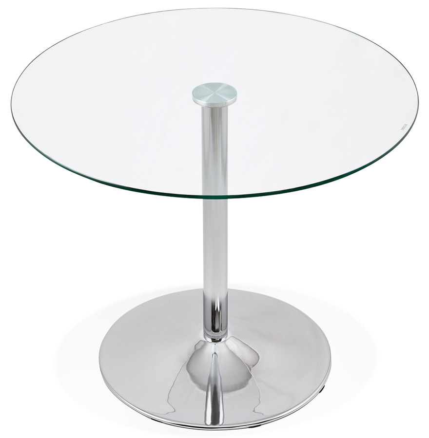 Petite table de cuisine ronde 'YOUPI' en verre - Ø 90 cm vue3