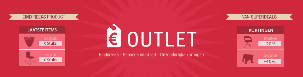 Outlet Alterego Design - uitzonderlijke kortingen - eindereeks