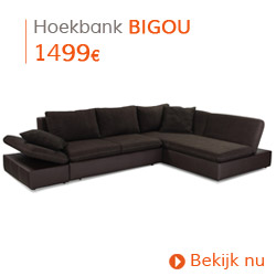Herfst decoratie - Hoekbank BIGOU bruin
