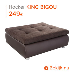Herfst decoratie - Bruine hocker KING BIGOU